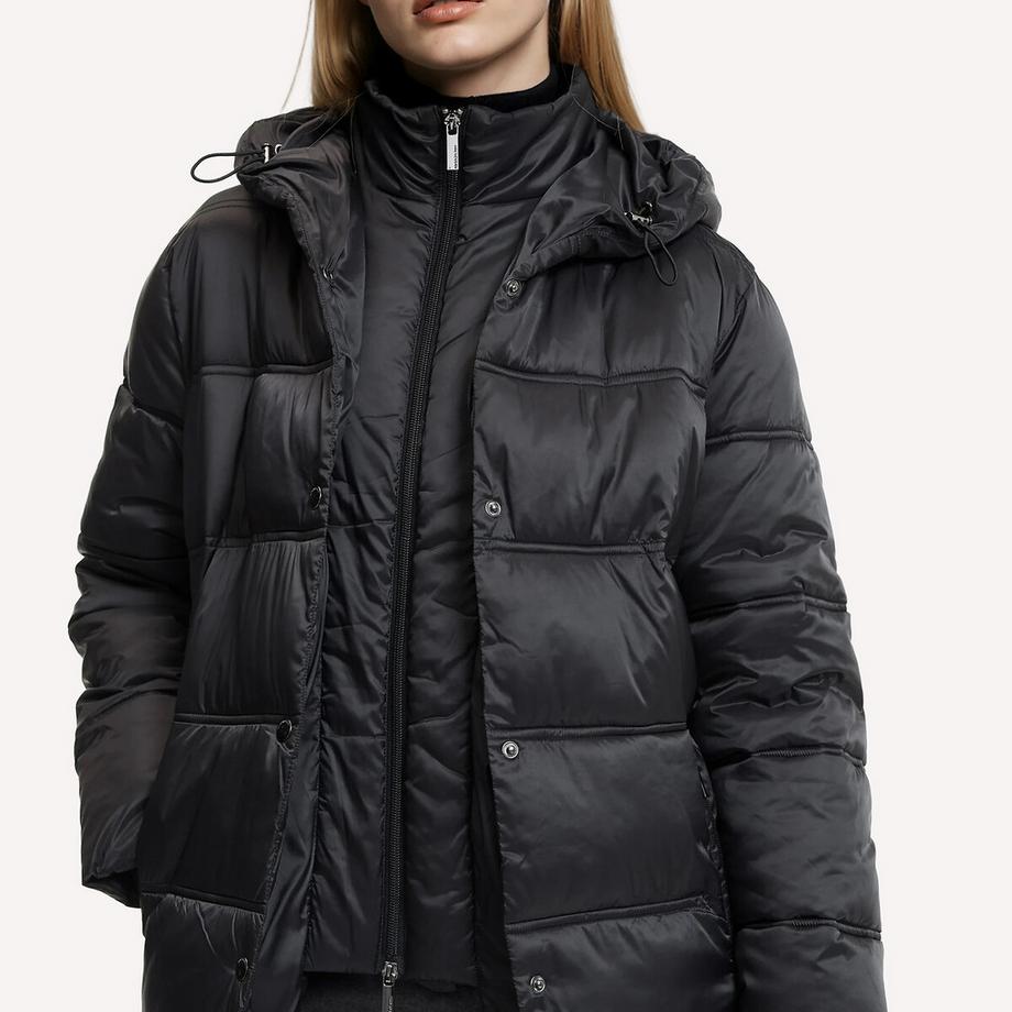 La Redoute Collections Piumino lungo con cappuccio fisso e cerniera  