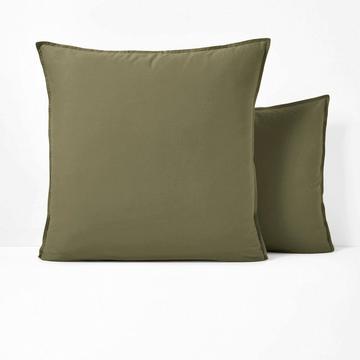 Taie d'oreiller enfant unie coton lavé