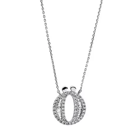 MUAU Schmuck  Collier or blanc 750/18C diamant 0.23ct. 