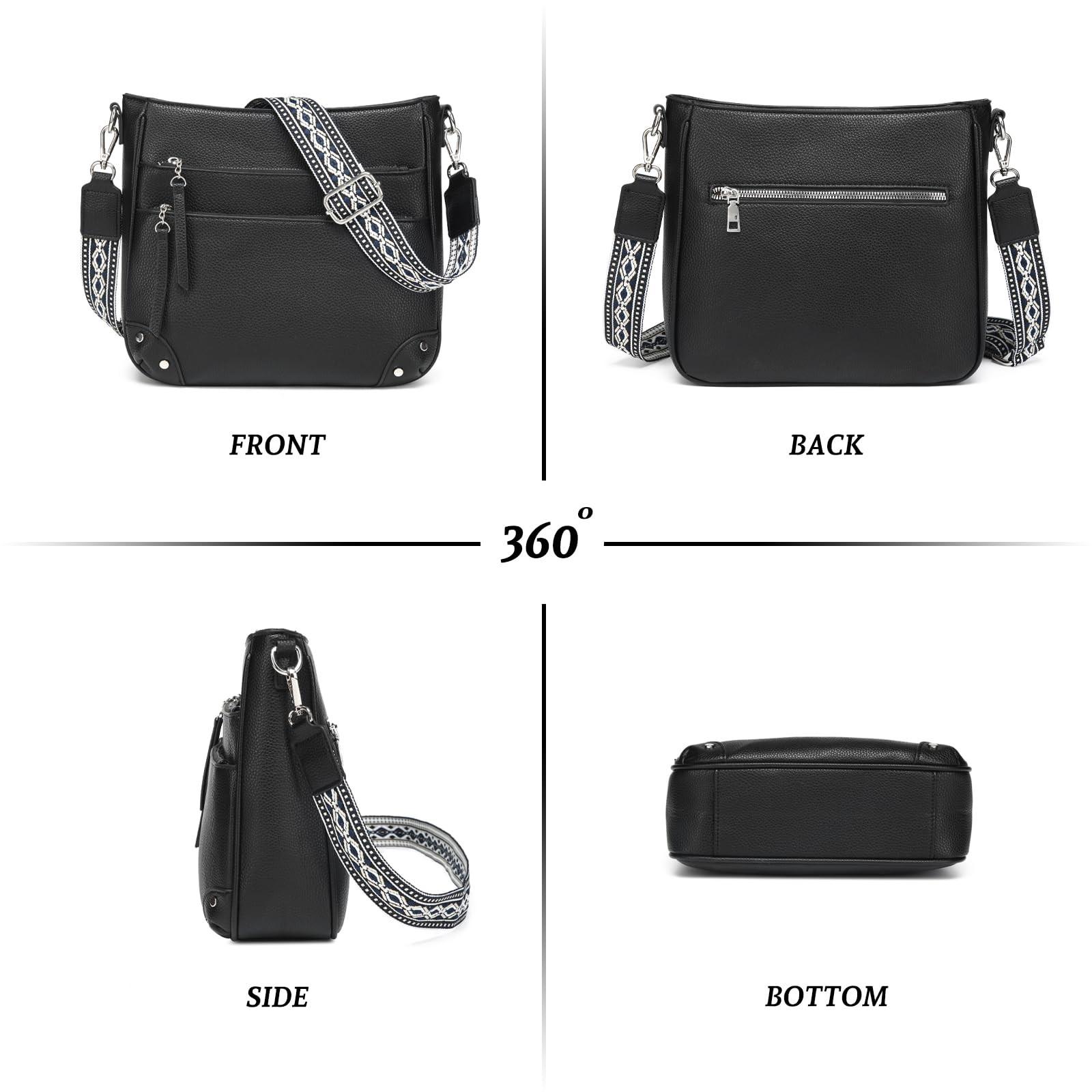 Only-bags.store Medium PU Leder Schulter Umhängetasche  