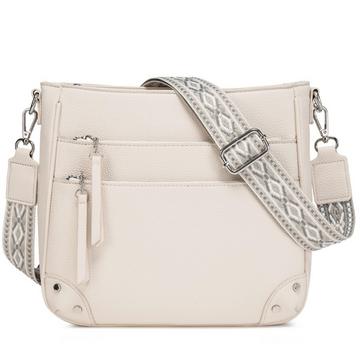Umhängetasche Medium Handtasche Leder PU Umhängetasche Crossbody Bag