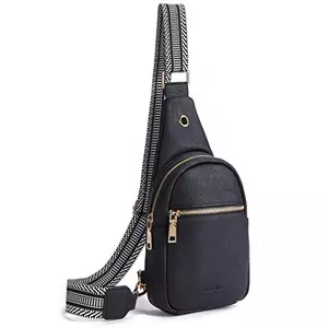 Brusttasche Sling Bag, PU Leder Crossbody Bag Klein Umhängetasche Schultertaschen für OutdoorsportReisenEinkaufen