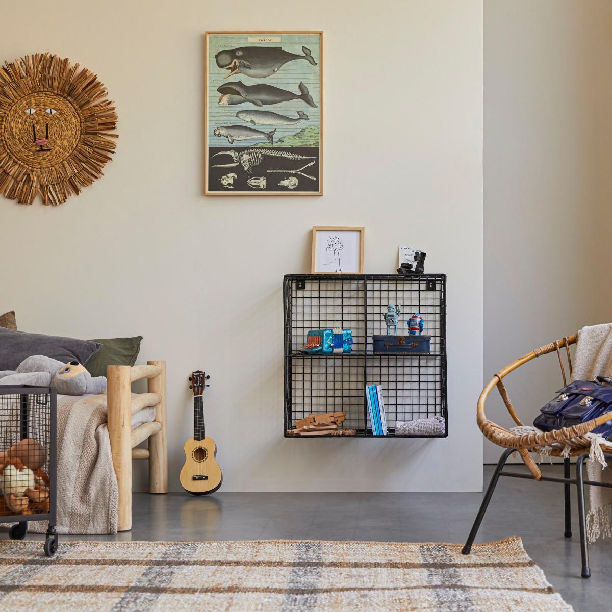 Image of Verstaufach Für Kinderzimmer, Aus Metall Sona Unisex Schwarz ONE SIZE