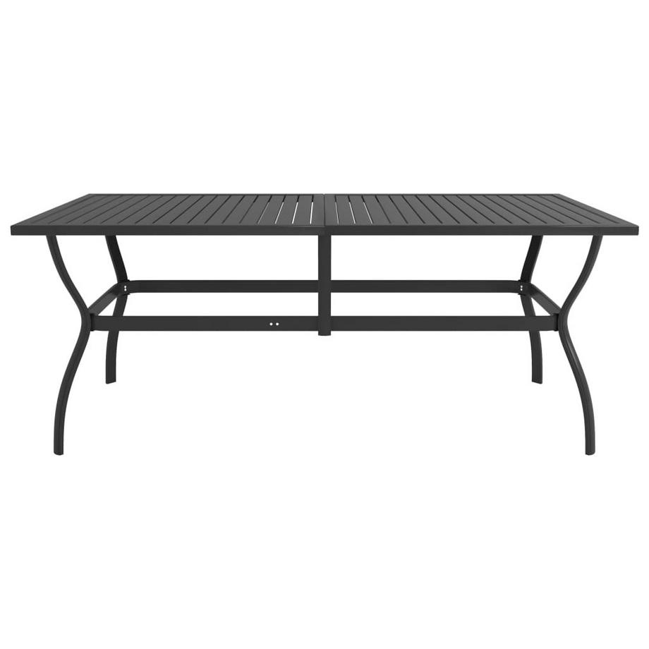 VidaXL Table de jardin acier  