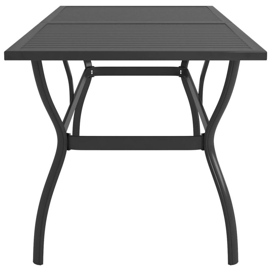 VidaXL Table de jardin acier  