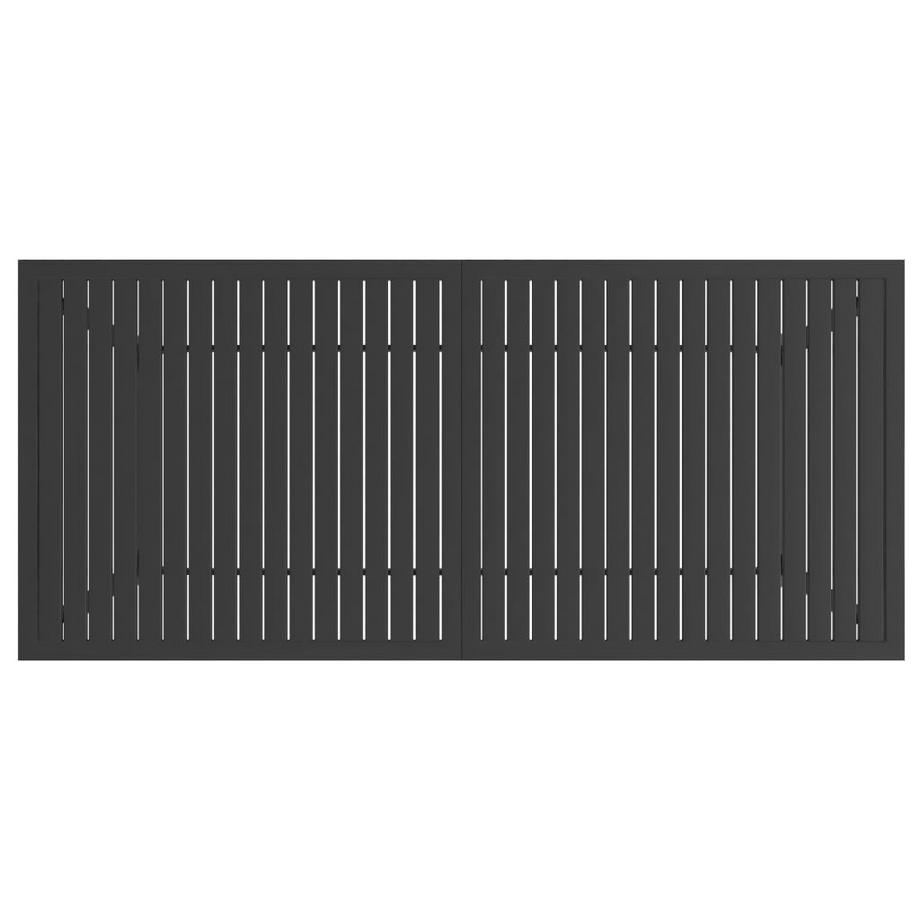VidaXL Table de jardin acier  
