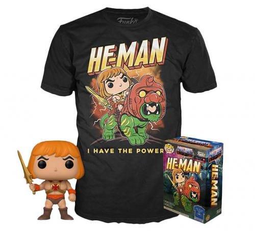 Funko  Funko Pop ! MOTU : He-Man GITD (991) Excl w/ T-Shirt (M) 