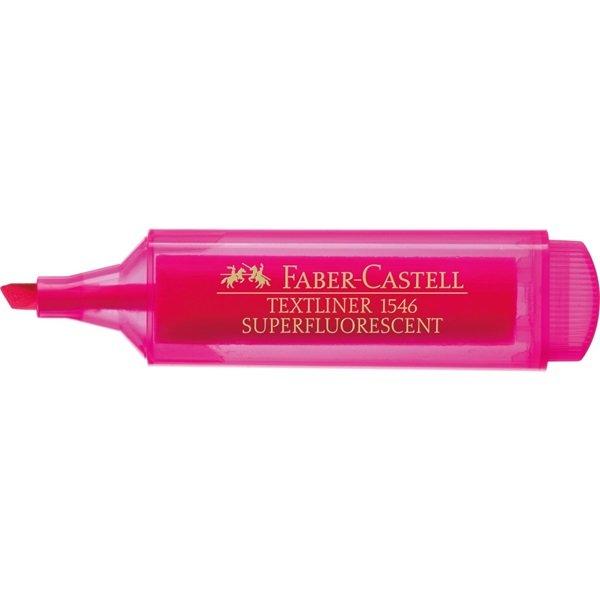 Faber-Castell  Faber-Castell TEXTLINER 1546 marqueur 1 pièce(s) Pointe fine/biseautée Rose 