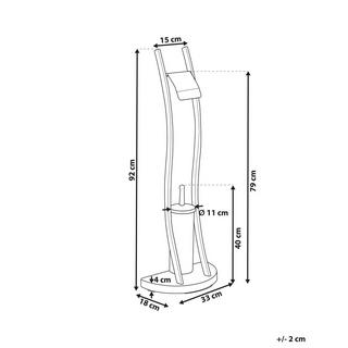 Beliani Support de papier toilette en Acier Moderne SOACHA  