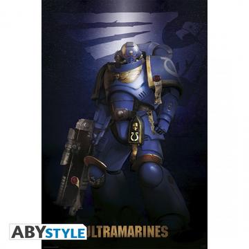 Poster - Gerollt und mit Folie versehen - Warhammer 40K - Ultramarine