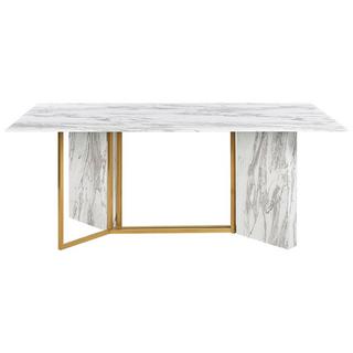 Beliani Table de repas en MDF Glamour CALCIO  