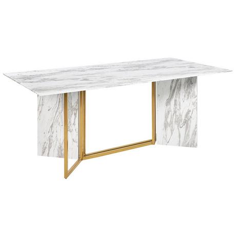 Beliani Table de repas en MDF Glamour CALCIO  