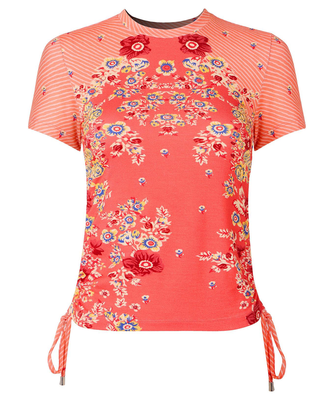 Joe Browns Top in Jersey con Volant Stampa Floreale  