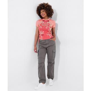 Joe Browns Top in Jersey con Volant Stampa Floreale  