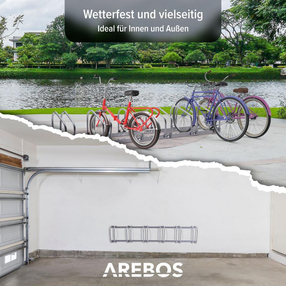 Arebos  Fahrradständer Aufstellständer Radständer Fahrradhalter Fahrrad Garage 