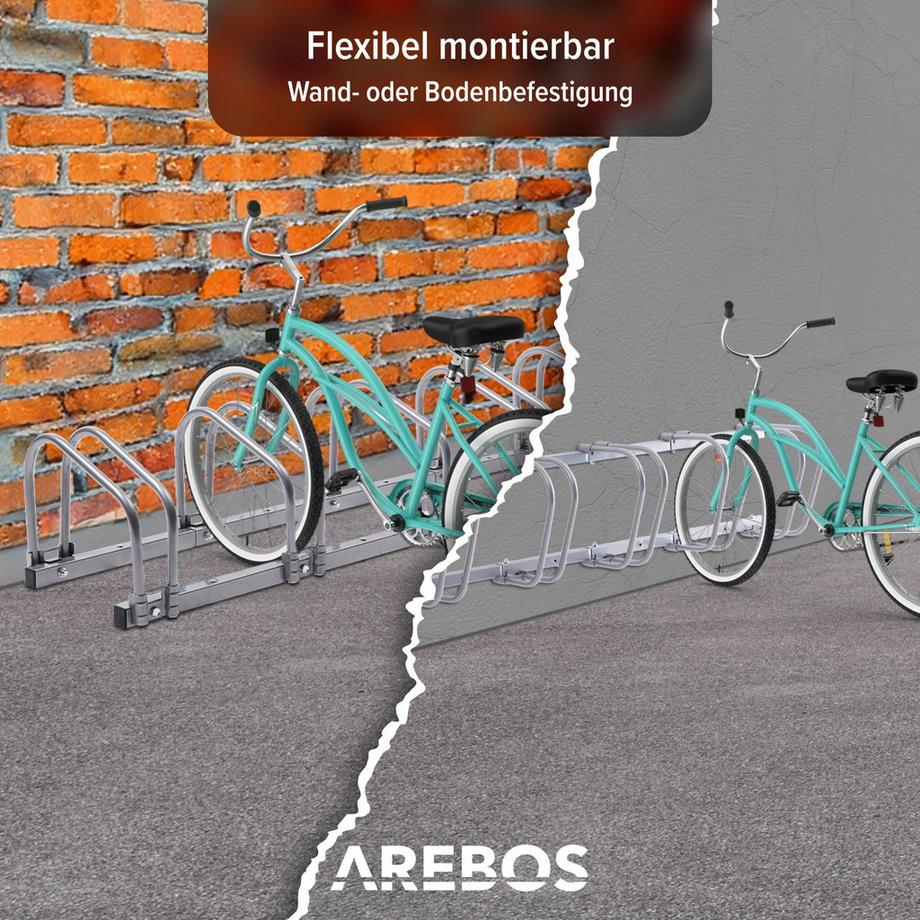 Arebos  Fahrradständer Aufstellständer Radständer Fahrradhalter Fahrrad Garage 