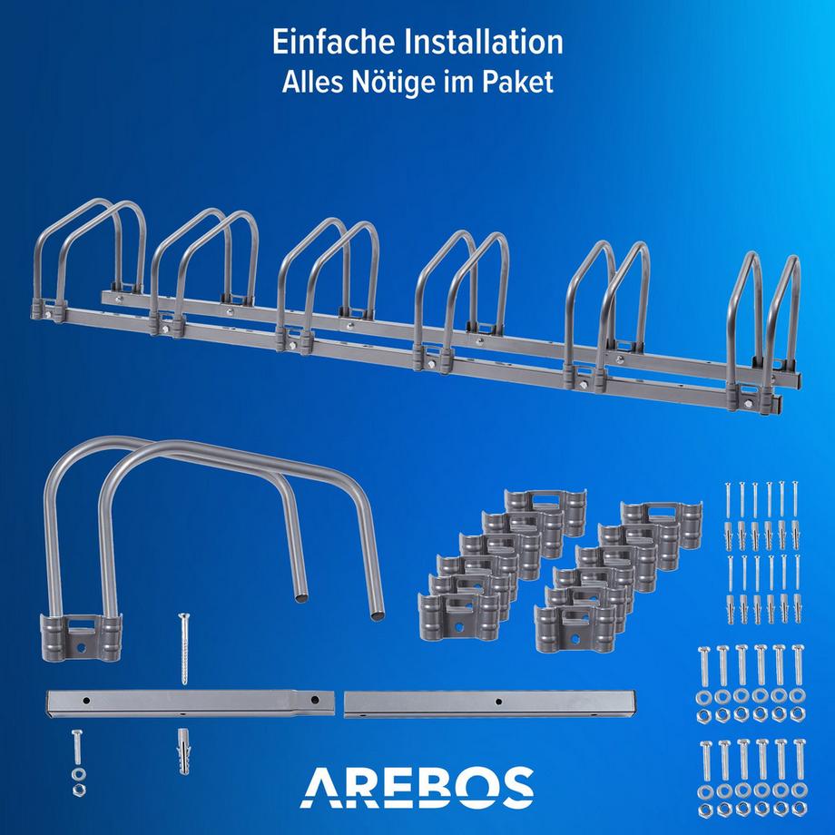 Arebos  Fahrradständer Aufstellständer Radständer Fahrradhalter Fahrrad Garage 
