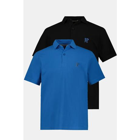 JP1880  Lot de 2 polos collection Basic - maille piquée et coton peigné 