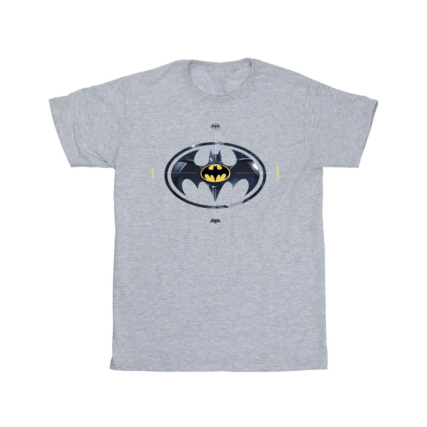 Image of The Flash Batman Metal Logo Tshirt Jungen Grau 104