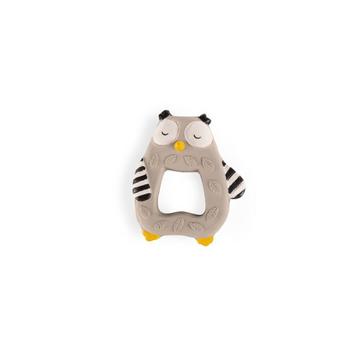 Beissring aus Naturkautschuk Eule, Les Moustaches, Moulin Roty