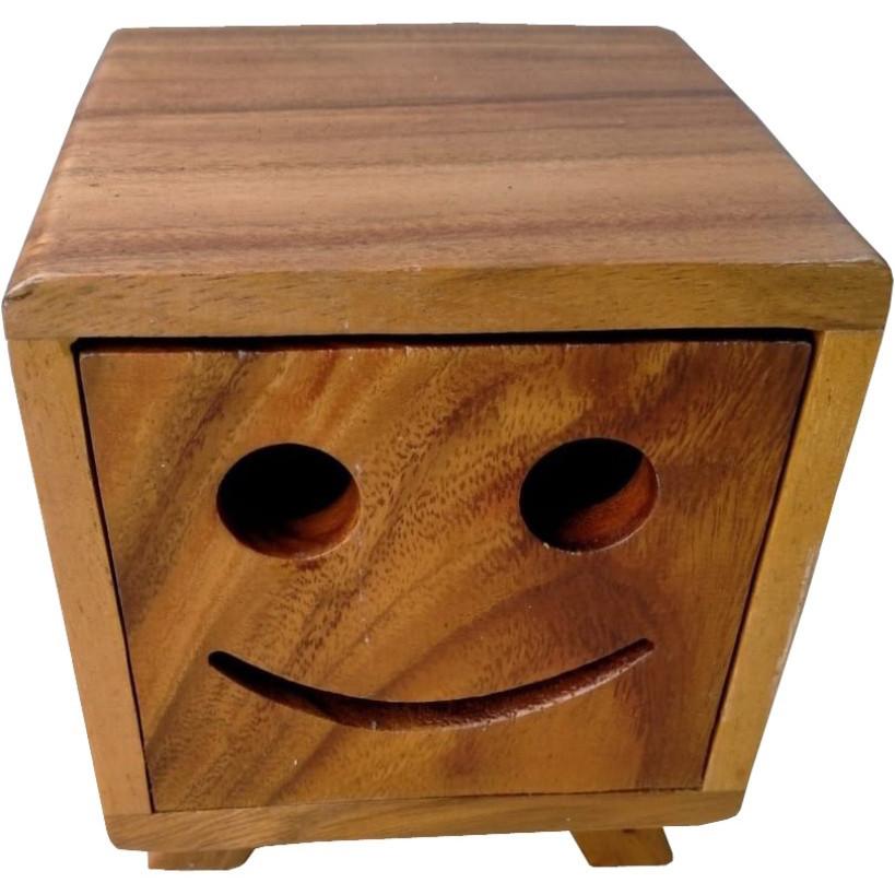 mutoni  Boîte de rangement Smile Suar marron 