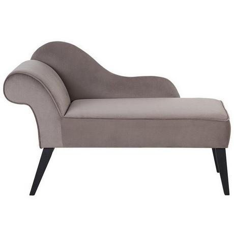 Beliani Chaise longue versione sinistra en Velluto Glamour BIARRITZ  