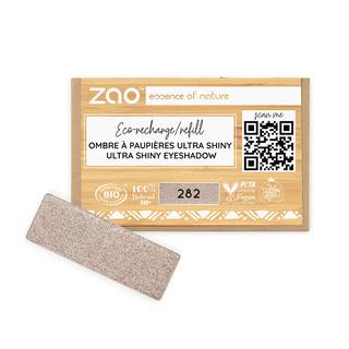 ZAO MAKEUP  Recharge Ombre à paupières rectangle Ultra Shiny - Certifié bio et vegan 