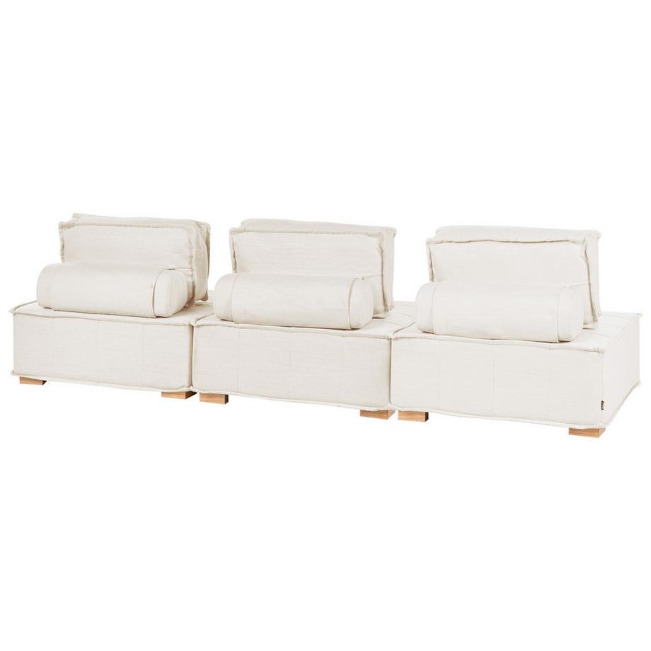 Beliani Canapé 3 places en Tissu Moderne TIBRO  