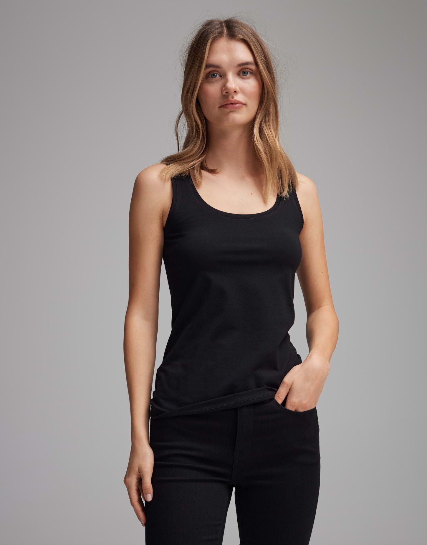Image of Top Imilia Tailliert Damen Schwarz 36