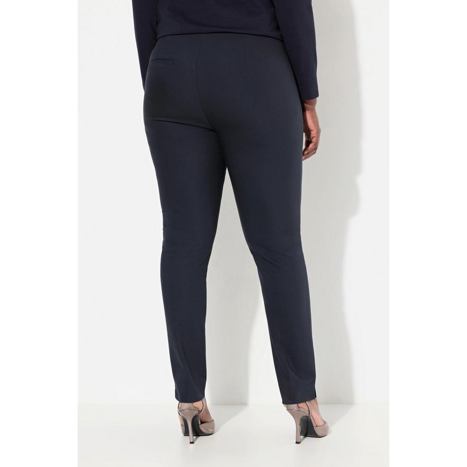 Ulla Popken Pantalon Sienna Bengaline Coupe Slim Extensible Taille Élastique  