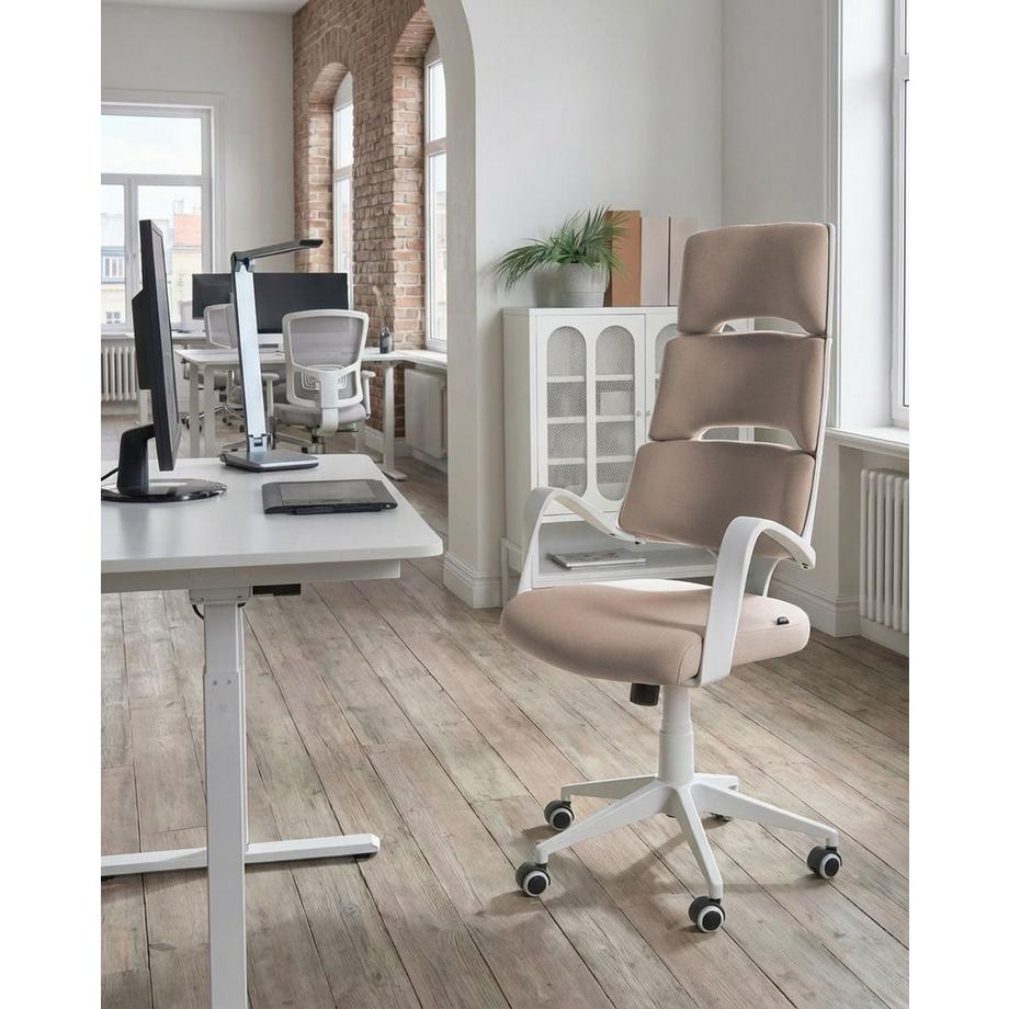 Beliani Chaise de bureau en Tissu Moderne GRANDIOSE  