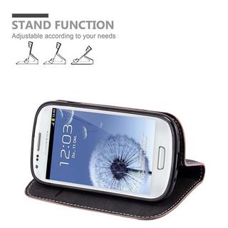 Cadorabo  Housse compatible avec Samsung Galaxy S3 MINI - Coque de protection avec fermeture magnétique, fonction de support et compartiment pour carte 