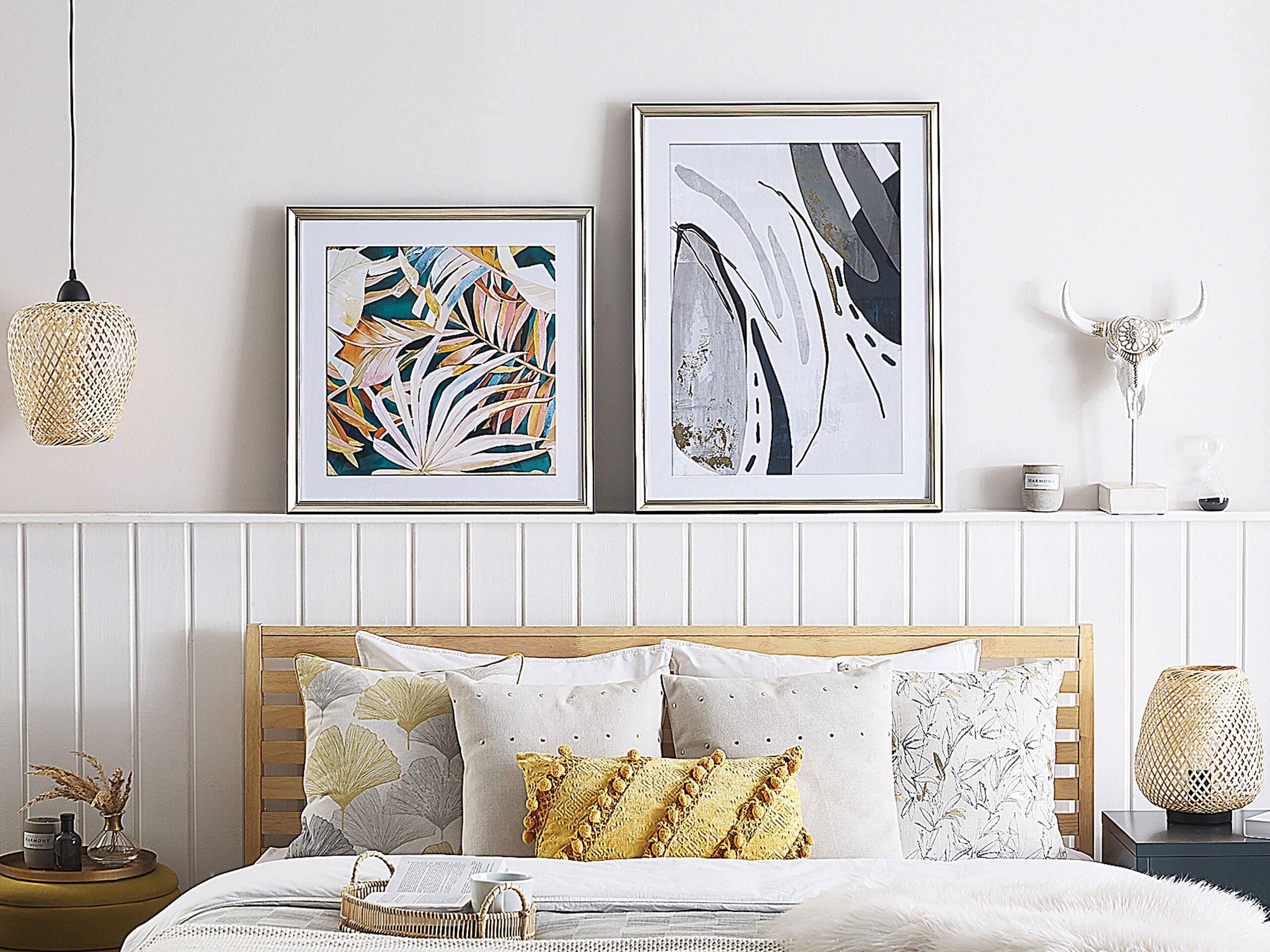 Beliani Imprimé mural encadré en Papier Moderne HIDMO  