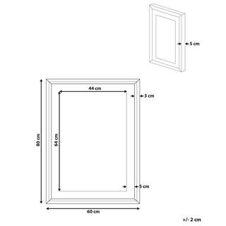 Beliani Imprimé mural encadré en Papier Moderne HIDMO  