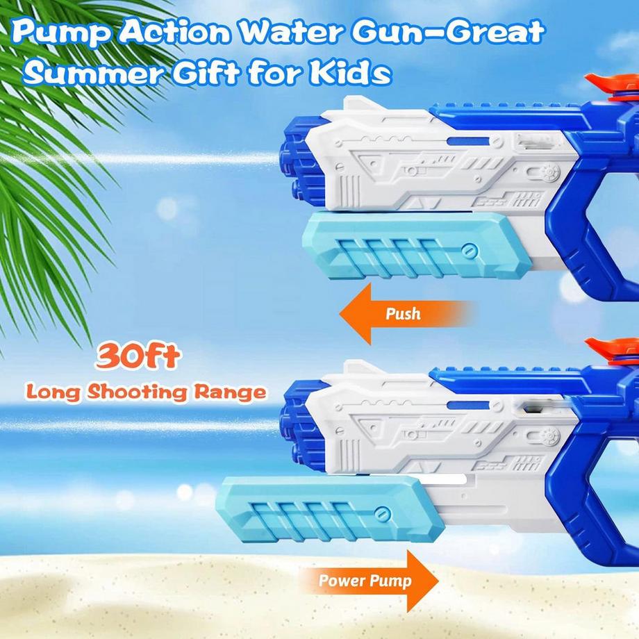 Activity-board  Wasserpistole für Kinder und Erwachsene, 3 Stück Wasserpistolen Wasserspritzblaster mit großer Schussweite 