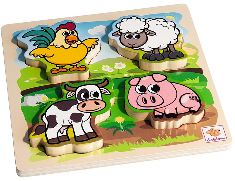 Image of Puzzle Bauernhoftiere zum Fühlen (5Teile)