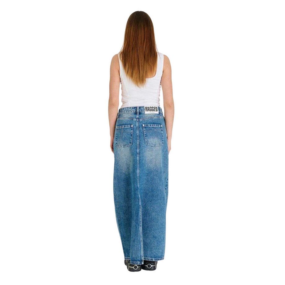 THE RAGGED PRIEST Jupe Longue en Denim  