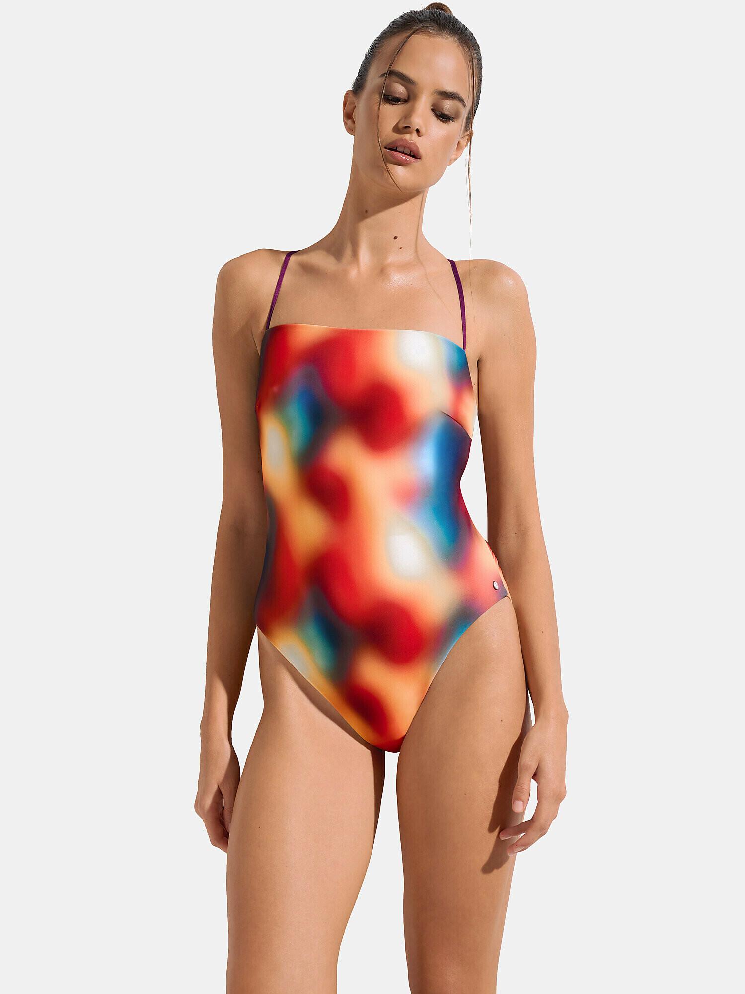 Image of Einteiliger Badeanzug Ohne Bügel Mit Mehreren Positionen Olympia Damen Multicolor L