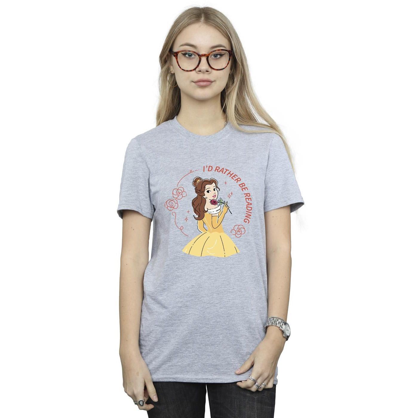 Disney  Beauty And The Beast I'd Rather Be Reading TShirt 