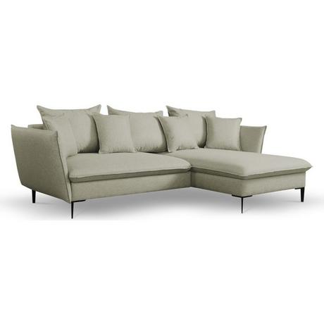 PASCAL MORABITO Ecksofa mit Schlaffunktion LAZARE von PASCAL MORABITO Stoff Hellgrün Ecke rechts  