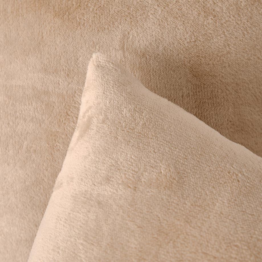 SO'HOME Set Copripiumino in pile con federa quadrata  