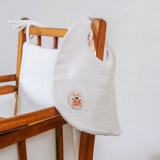 PAPATE  Bavoir en Coton Bio Blanc 