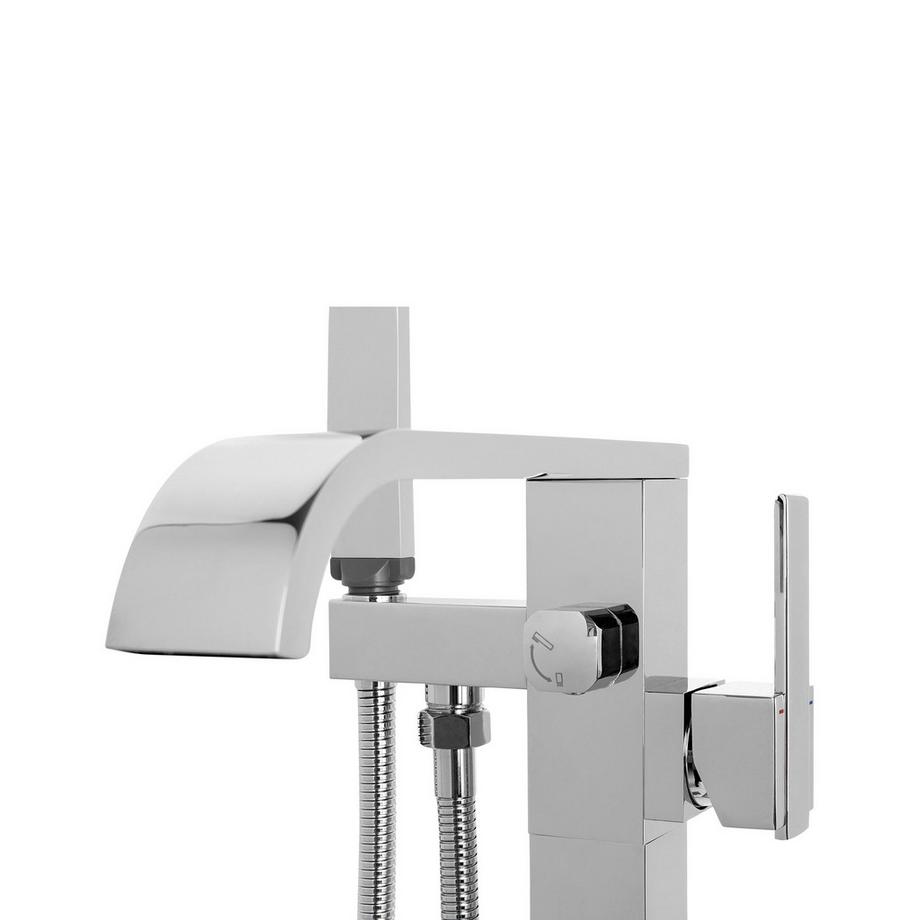 Beliani Freistehende Badewannenarmatur aus Messing Modern NIAGARA  