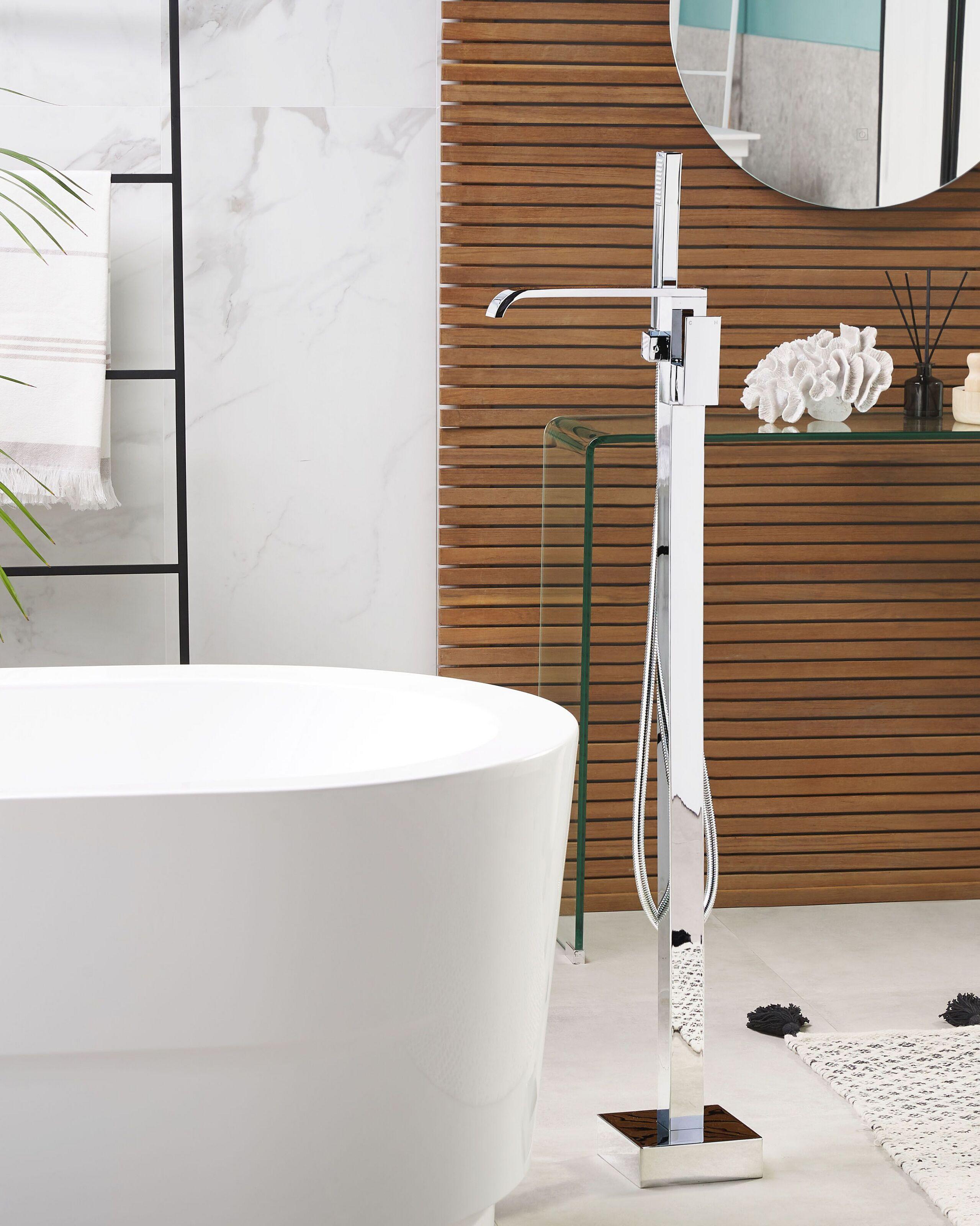 Beliani Rubinetteria per vasca da bagno freestanding en Ottone Moderno NIAGARA  