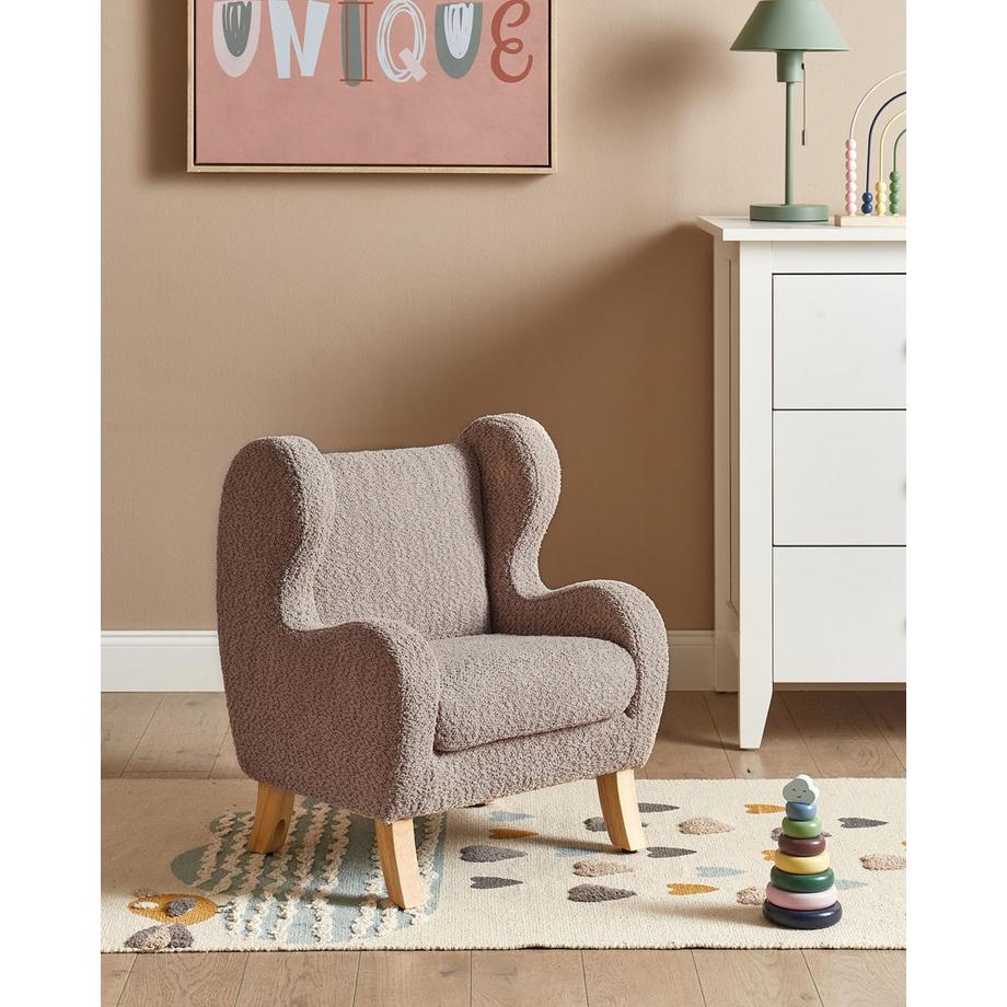 Beliani Kindersessel aus Bouclé Modern FARUM  