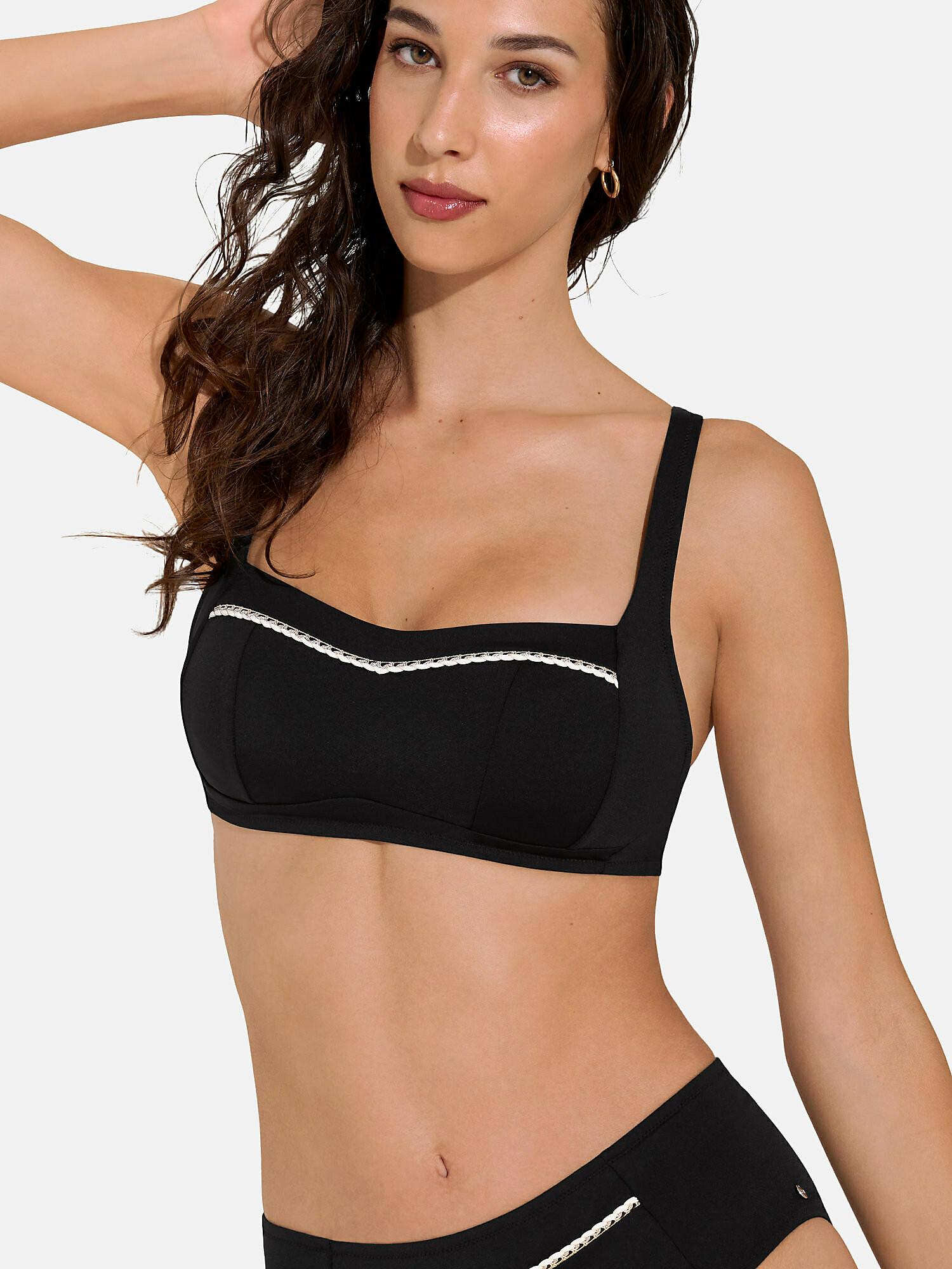 Image of Shapewear-badeanzug-top Ohne Bügel Union Island Damen Schwarz C/42