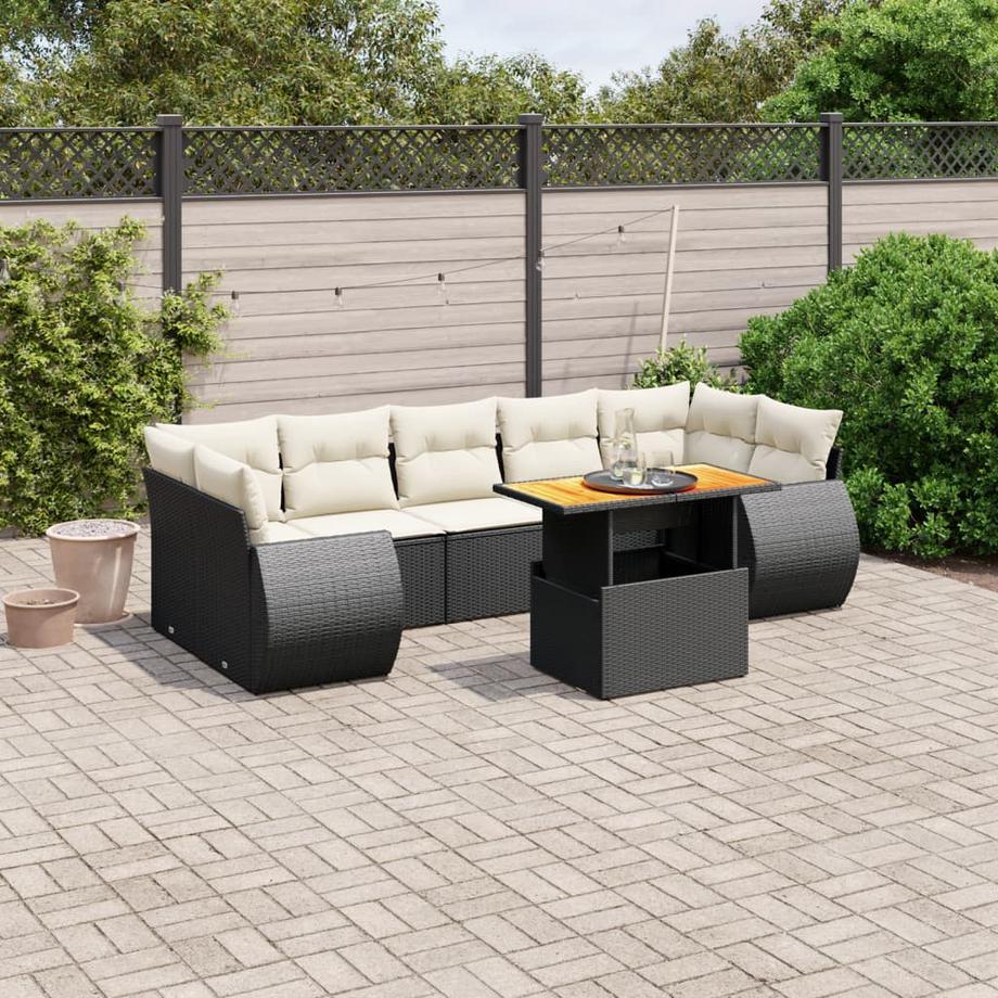 VidaXL Ensemble de canapés de jardin rotin synthétique  