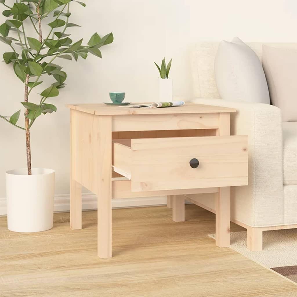 VidaXL Table d'appoint bois de pin  