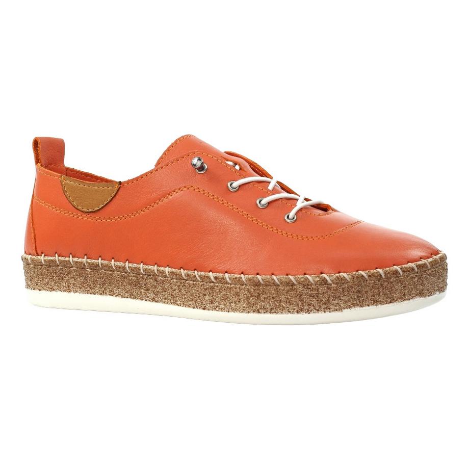 Leinenschuhe Evie, Leder
