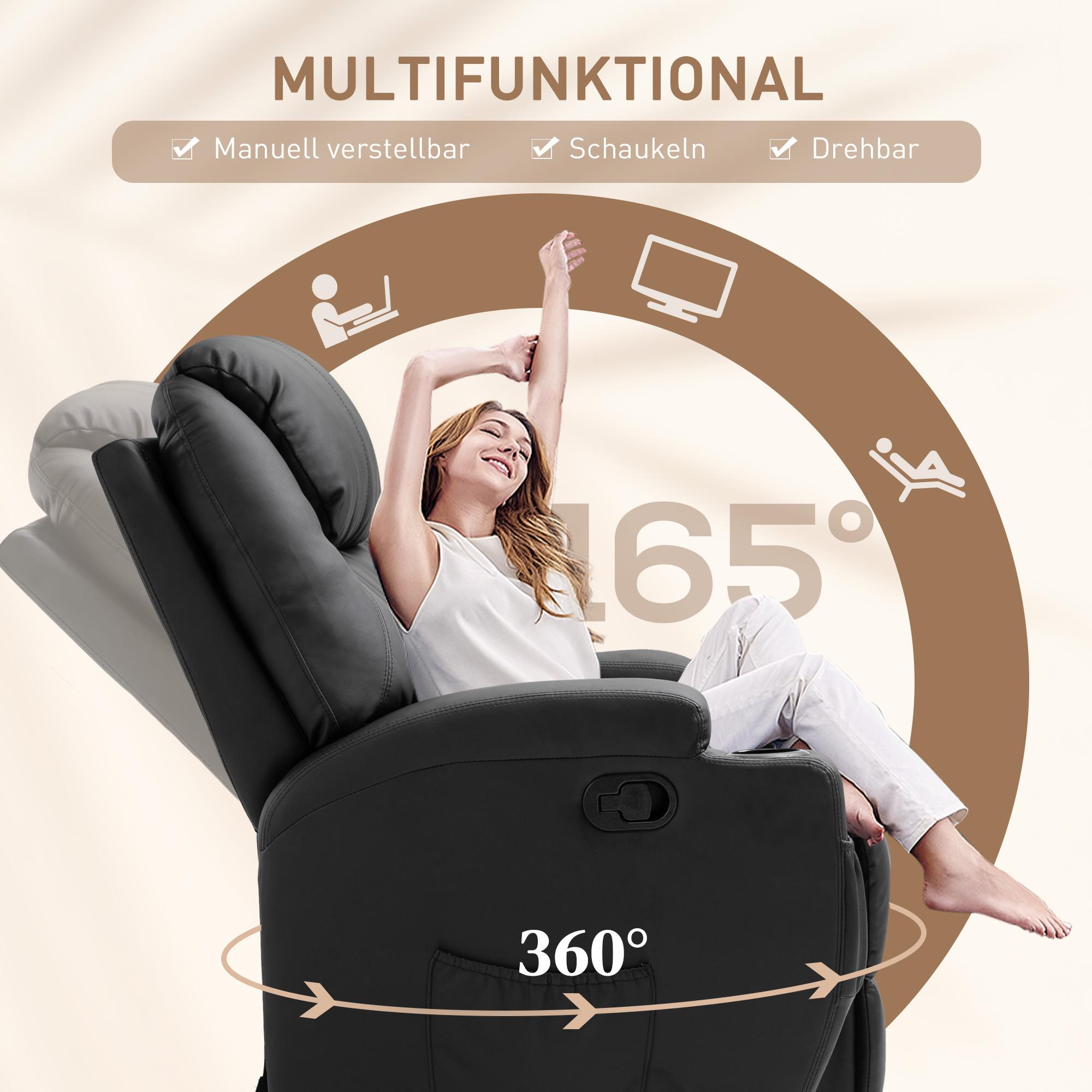 HOMCOM Chaise de massage  